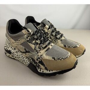 Steve Madden Womens Barra Lifestyle Fashion Cheetah Snake Skin Sneaker Sz 7.5